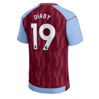 Fotballdrakt Herre Aston Villa Moussa Diaby #19 Hjemmedrakt 2023-24 Kortermet